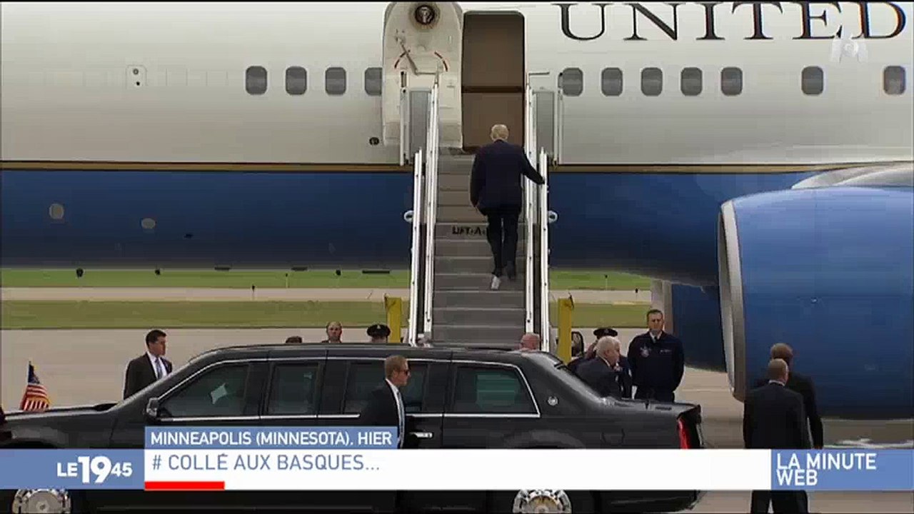 Buzz : Donald Trump se retrouve avec du papier toilette sous sa chaussure et ça amuse beaucoup les internautes - Regardez