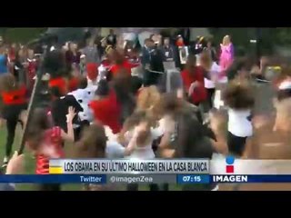 Los Obama celebran su último Halloween en la Casa Blanca