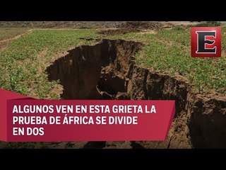Formación de enorme grieta en Kenia provoca asombro e intriga