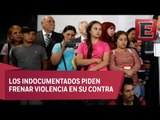 Caravana de migrantes centroamericanos acude al Senado