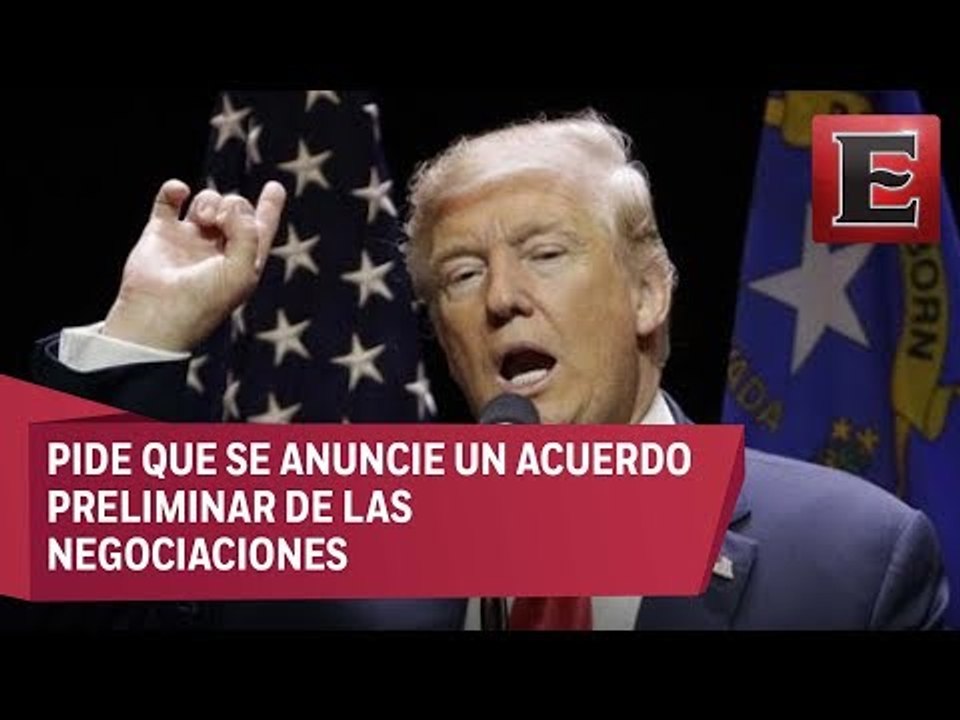 Trump amenaza con terminar el TLC