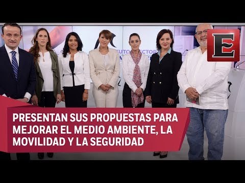 Predominan los señalamientos en el primer debate entre aspirantes a Jefatura de Gobierno
