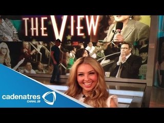 Thalía invitada a conducir The view en Estados Unidos