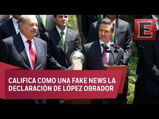 Presidencia descarta que Peña Nieto haya pedido a Slim defender el NAICM