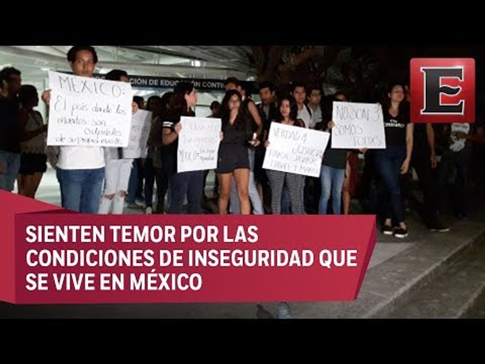 Estudiantes de Veracruz exigen justicia para jóvenes asesinados en Veracruz