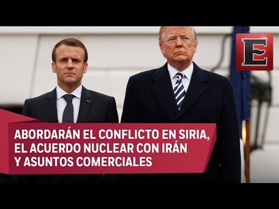 Trump recibe a Macron con honores en la Casa Blanca