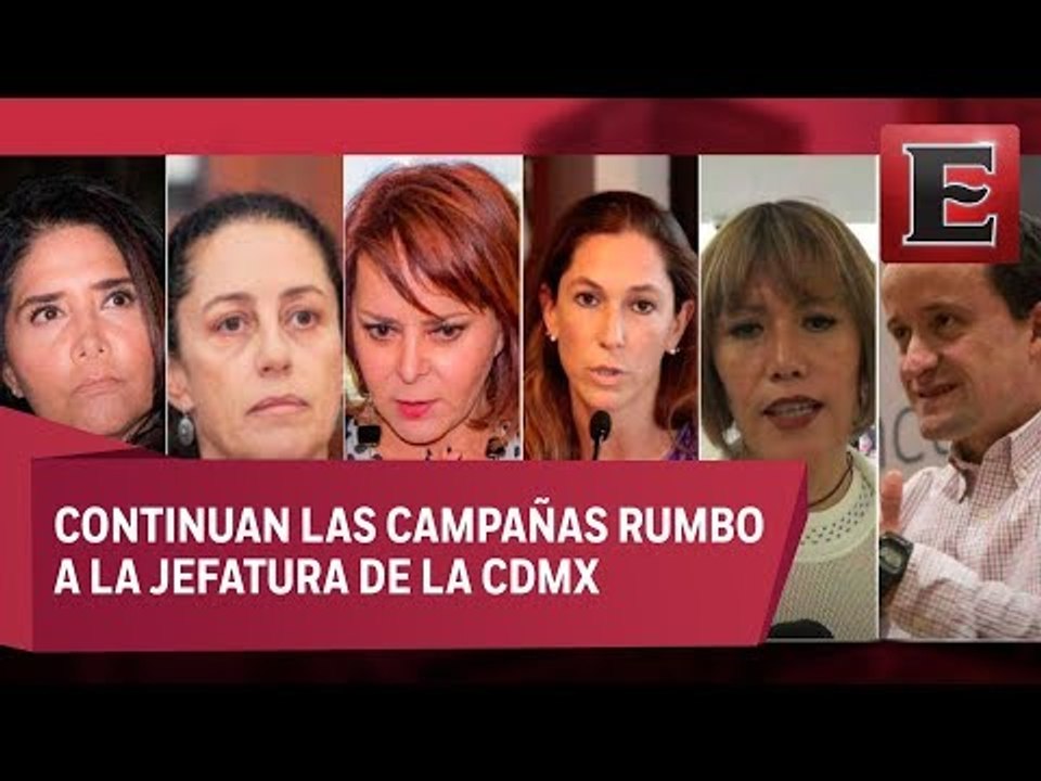 Actividades de los candidatos a la jefatura de gobierno de la CDMX