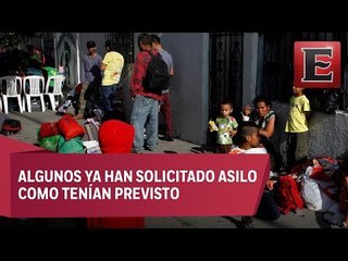 Llega a la frontera con EU primer grupo de la caravana migrante
