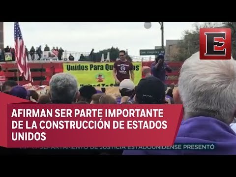 Trabajadores de Los Ángeles protestan contra políticas de Trump