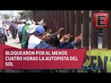 Integrantes de la CETEG provocan destrozos en Guerrero
