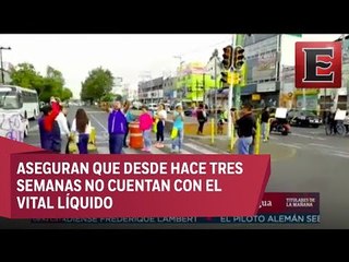 Bloquean Calzada Ermita Iztapalapa por falta de agua