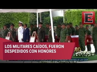 Rinden homenaje a militares asesinados en Guerrero