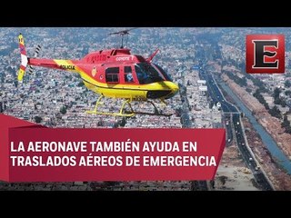 Helicóptero Coyote 1 contra la delincuencia en Neza