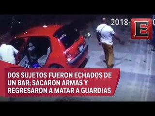 Sujetos atacan a guardia de seguridad y las cosas no resultan nada bie