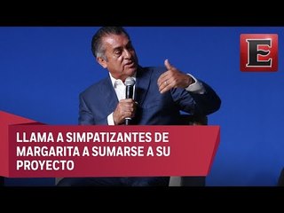 Lamenta El Bronco que Margarita Zavala abandone la contienda electoral