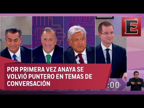 Tercer debate presidencial en redes sociales