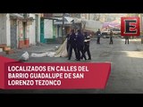 Abandonan en Iztapalapa tres cuerpos con señales de tortura