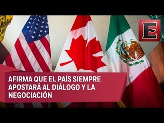 Скачать видео: México seguirá en la mesa del TLCAN pese a aranceles de EU: Presidencia