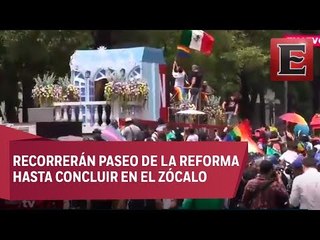 A punto de iniciar la marcha lésbico-gay en la CDMX