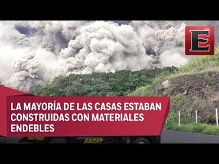 Al rededor de 320 casas sepultadas o incineradas en Guatemala