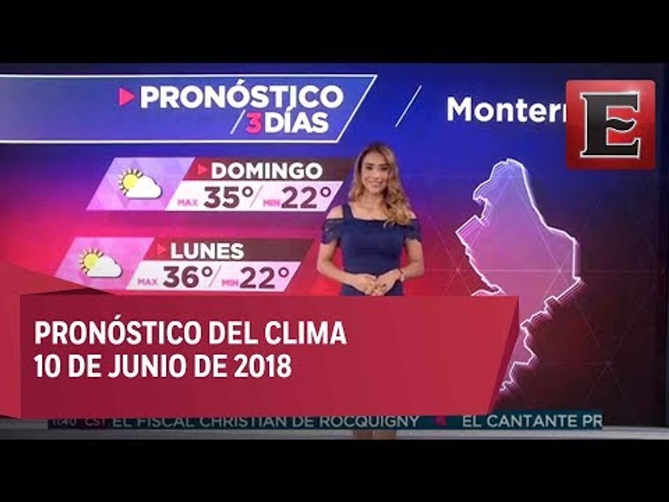 Pronóstico del clima para hpy 10 de junio