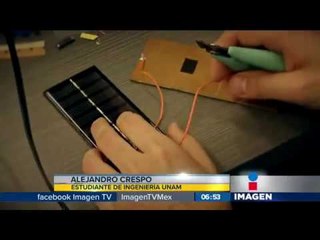 Mexicano desarrolla cargador solar para celular