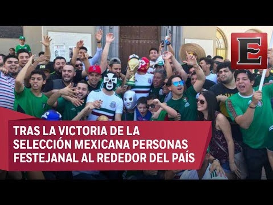 Cientos de personas salieron a festejar el triunfo de la selección ante Alemania