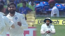 India VS West Indies 1st Test: Ravindra Jadeja traps Keemo Paul for 15 | वनइंडिया हिंदी
