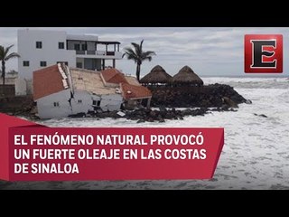 Tormenta Bud ocasiona derrumbe de casa en Navolato, Sinaloa