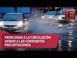 Lluvia causan severos encharcamientos en zona Oriente y Norte de la CDMX