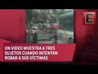 Asaltantes corren en busca de víctimas, pero se les escapan