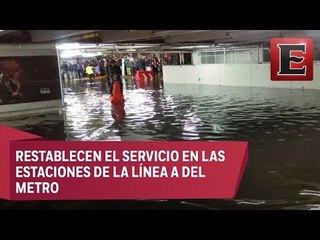Breves metropolitanas: Restablecen servicio del metro tras inundacione