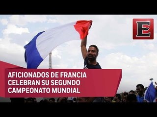 Así celebra Francia su campeonato en el Mundial de Rusia 2018