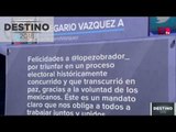 Olegario Vázquez felicita a AMLO por su triunfo en las elecciones