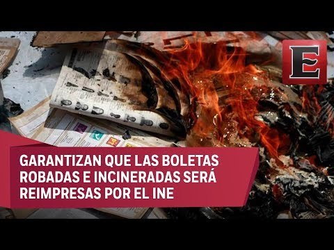 Roban y queman ocho mil boletas electorales en Oaxaca