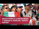 Tristeza en el Zócalo capitalino por eliminación de Mexico del Mundial 2018