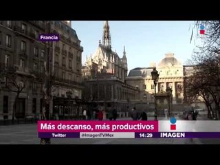 Las personas que tienen más vacaciones son más productivas en sus empleos