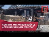 Se derrumba parte de la plaza comercial Artz Pedregal en la CDMX