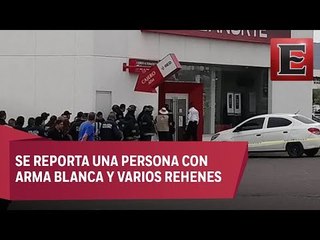 Se activa código rojo por rehén en un banco en Hermosillo
