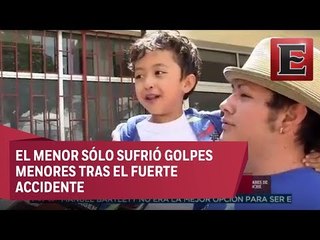 Dan de alta a menor lesionado en accidente en Topilejo