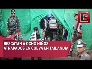 Ya son 8 los niños rescatados de cueva en Tailandia