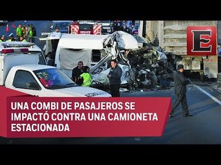 Asciende a 13 el número de muertos por accidente en la México-Pachuca