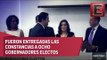 INE entrega constancia de mayoría de votos a gobernadores electos