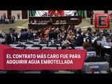 Diputados derrochan más de 12 mdp en papelería y bebidas