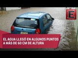 Intensas lluvias en Veracruz causan inundaciones a casas y negocios