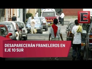 Franeleros ahora son auxiliares viales en Eje 10 Sur