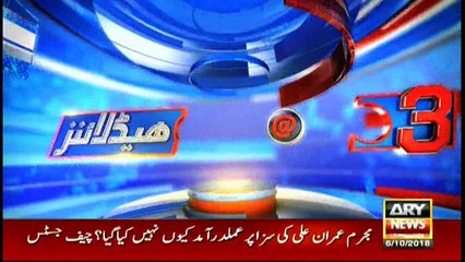 Headlines @ 3pm - 6 October 2018