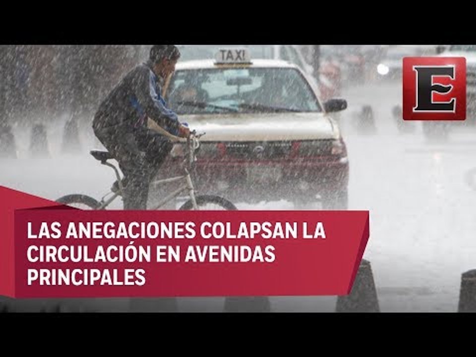 Intensas lluvias provocan encharcamientos en seis delegaciones