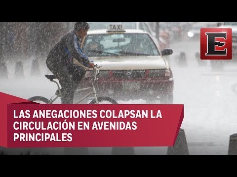 Intensas lluvias provocan encharcamientos en seis delegaciones