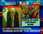 EC announcement: OP Rawat says the model code of conduct in 4 states will come into force from today